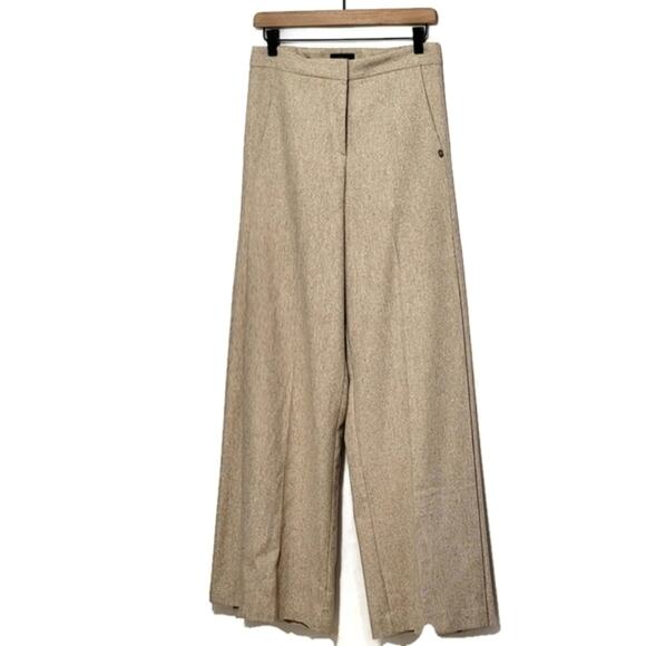 Ottod´Ame Made In Italy Wool Blend Wide Leg Flare...